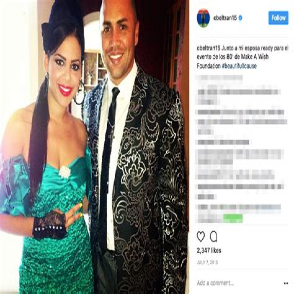  Carlos Beltran’s wife Jessica Lugo 