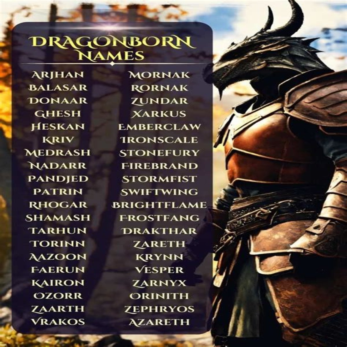 Discover Enchanting Dragonborn Barbarian Names