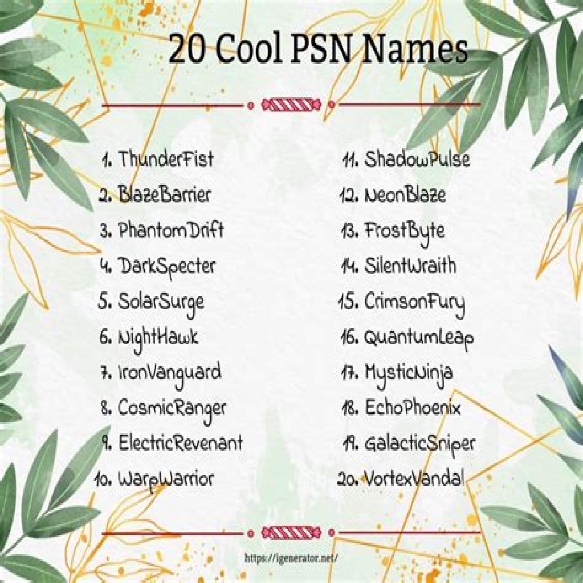 Discover The Ultimate PSN Name Generator