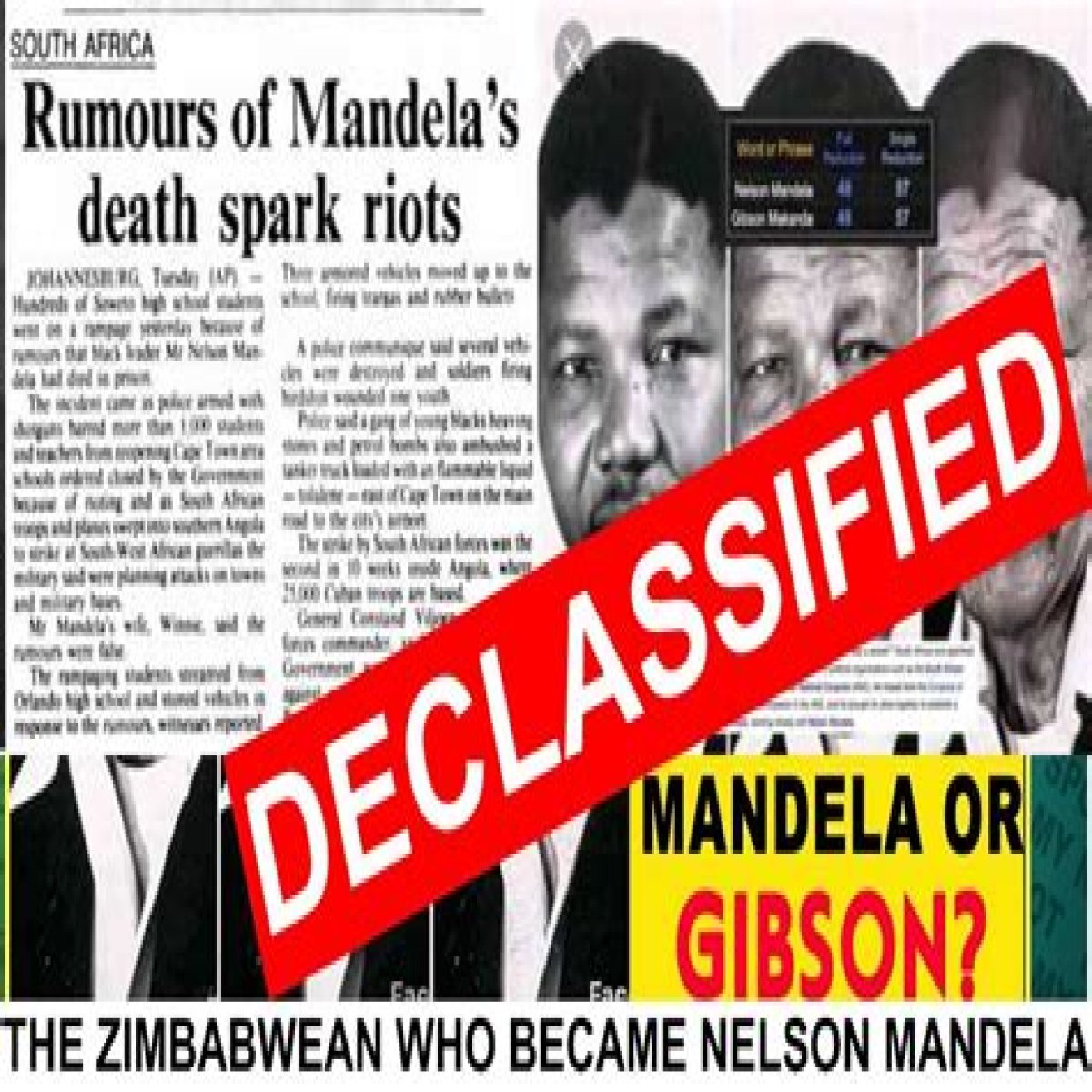 Gibson Makanda Vs Nelson Mandela: A Tale Of Two Icons