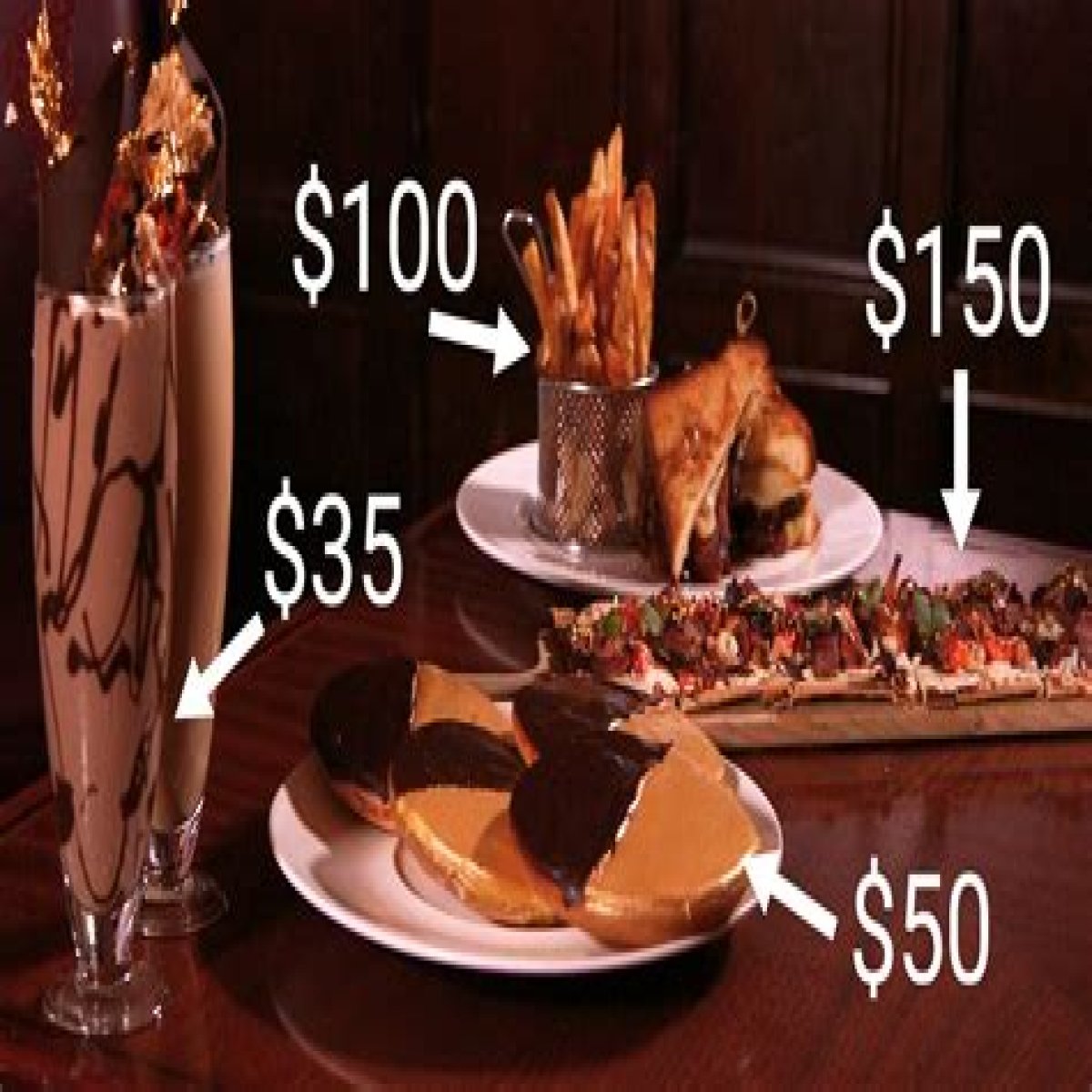Secret Billionaire Menu at Delmonico's, Wall Street Steakhouse