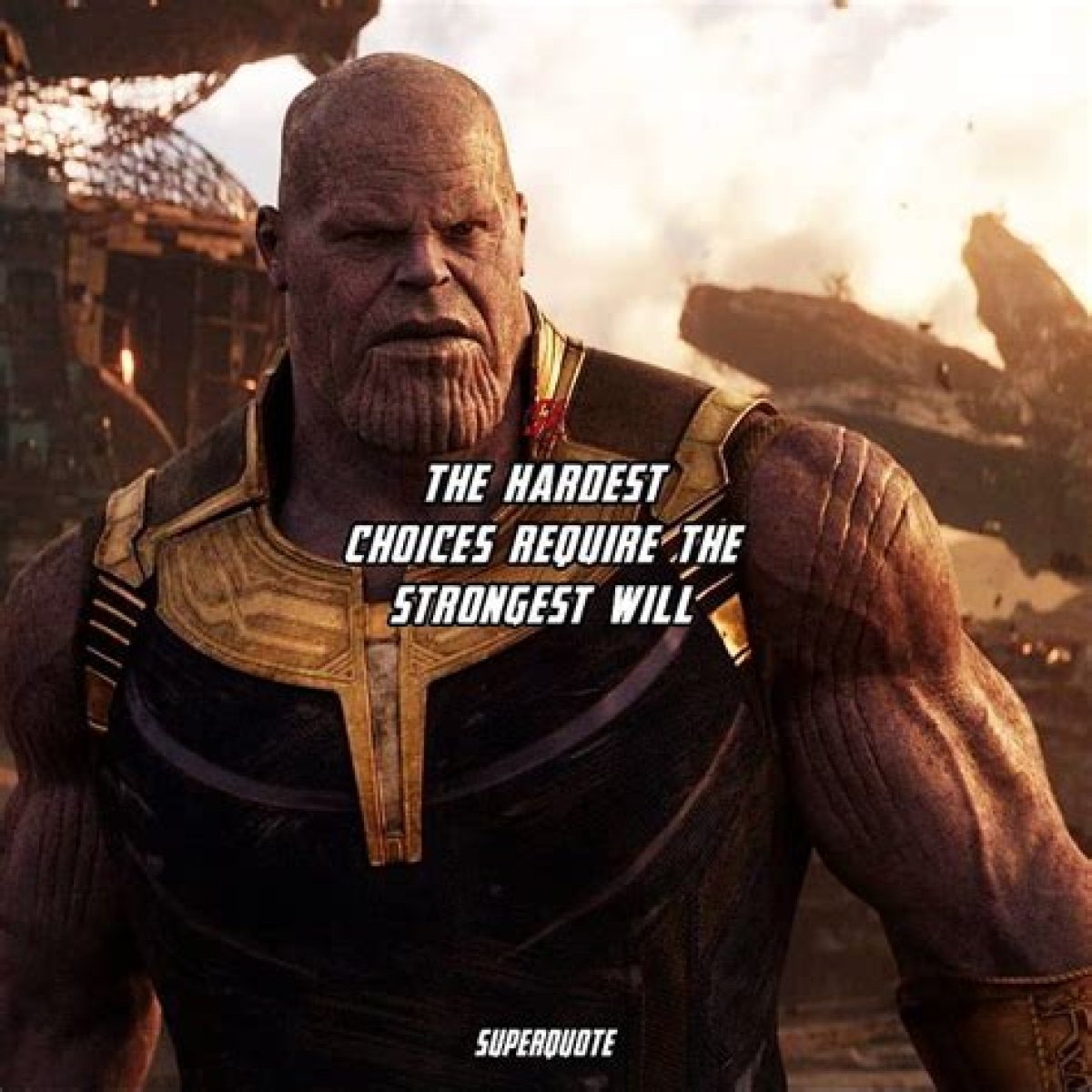 Understanding Thanos' Philosophy: The Hardest Choices