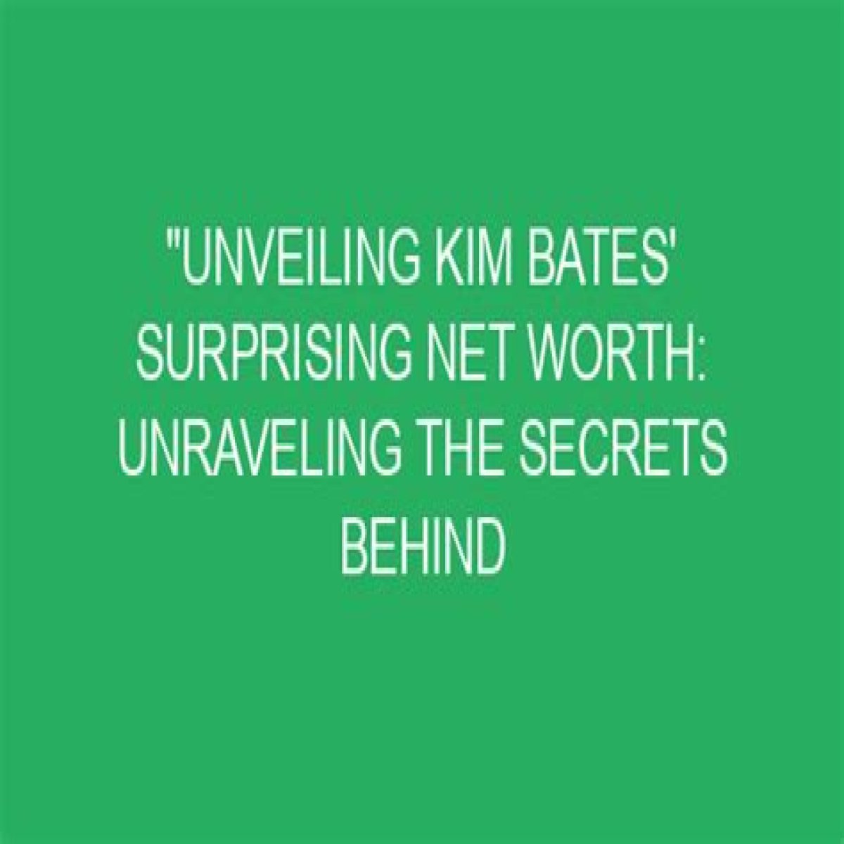 Unraveling The Secrets Behind Her Success